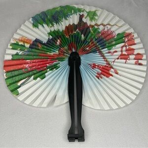 🐼 3/$25 NWOT Colorful Floral Phoenix Hand Fan